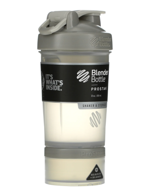 Blender Bottle, ブレンダーボトル、プロスタック、ぺブルグレー、22 oz(650ml)
