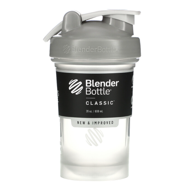 Blender Bottle, Classic（クラシック）ループ付き、グレー 20oz(600ml)