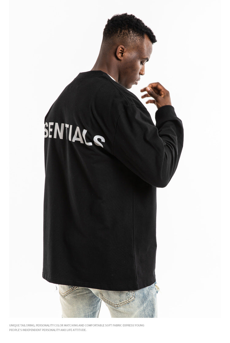 ESSENTIALS スウェット　黒　XS ニューバランス Sport Essentials Stacked Logo スウェット
